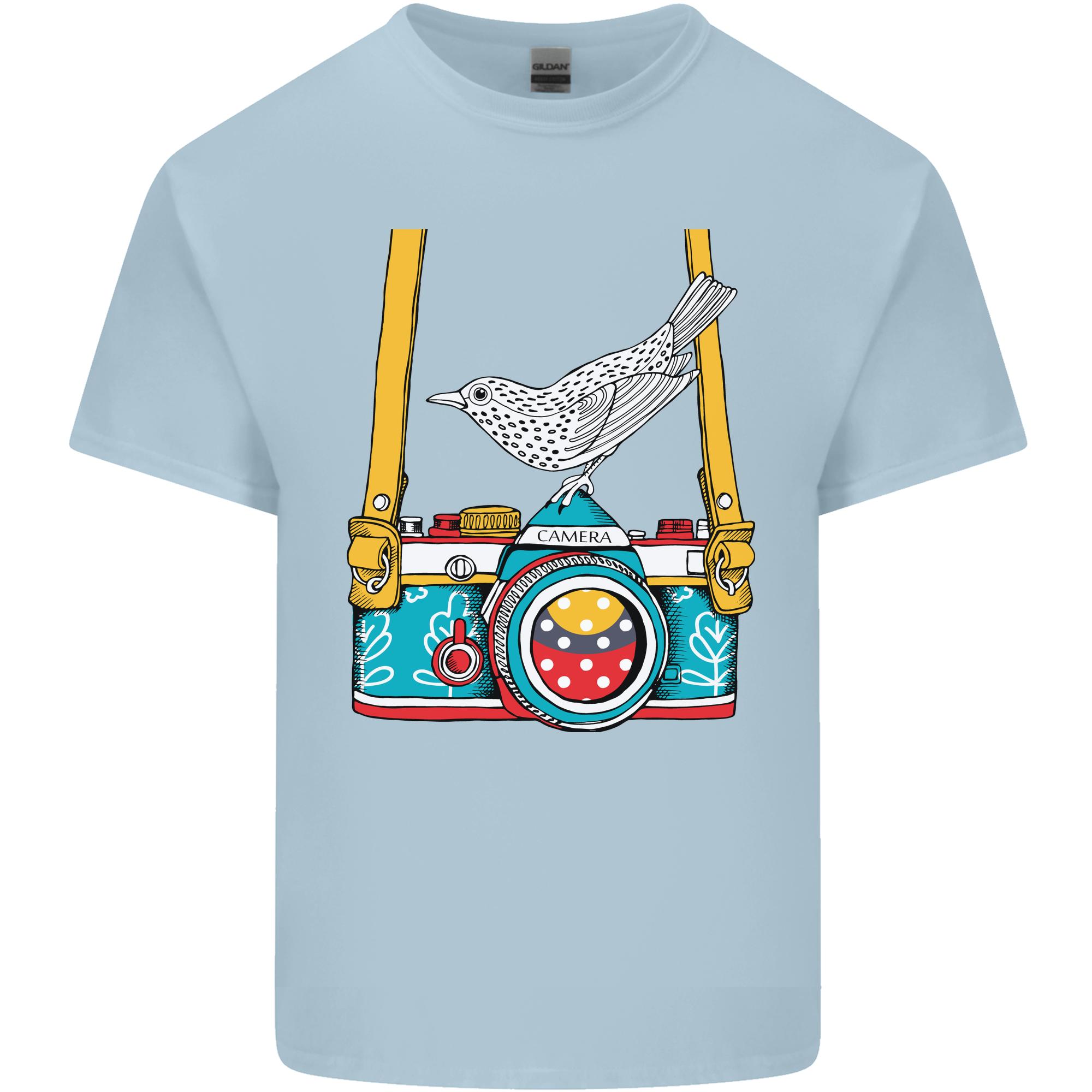 Camera With a Bird Photographer Photography Unisexs Light Cotton TShirt S