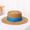 Womens Straw Sun Hat Wide Brim Elegant Summer Beach Cap UV Protection Outdoor Travel Fashion Visor
