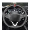 Czarna osłona kierownicy ze sztucznej skóry PU dla opla Astra K Corsa F Combo E Grandland X Insignia CT Mokka Vauxhall Holden