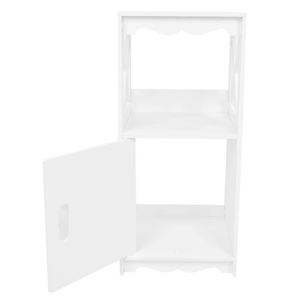 Bedside Table Nightstand Storage Cabinet Side Table Storage Shelf Unit for Bedroom Living Room Bathroom