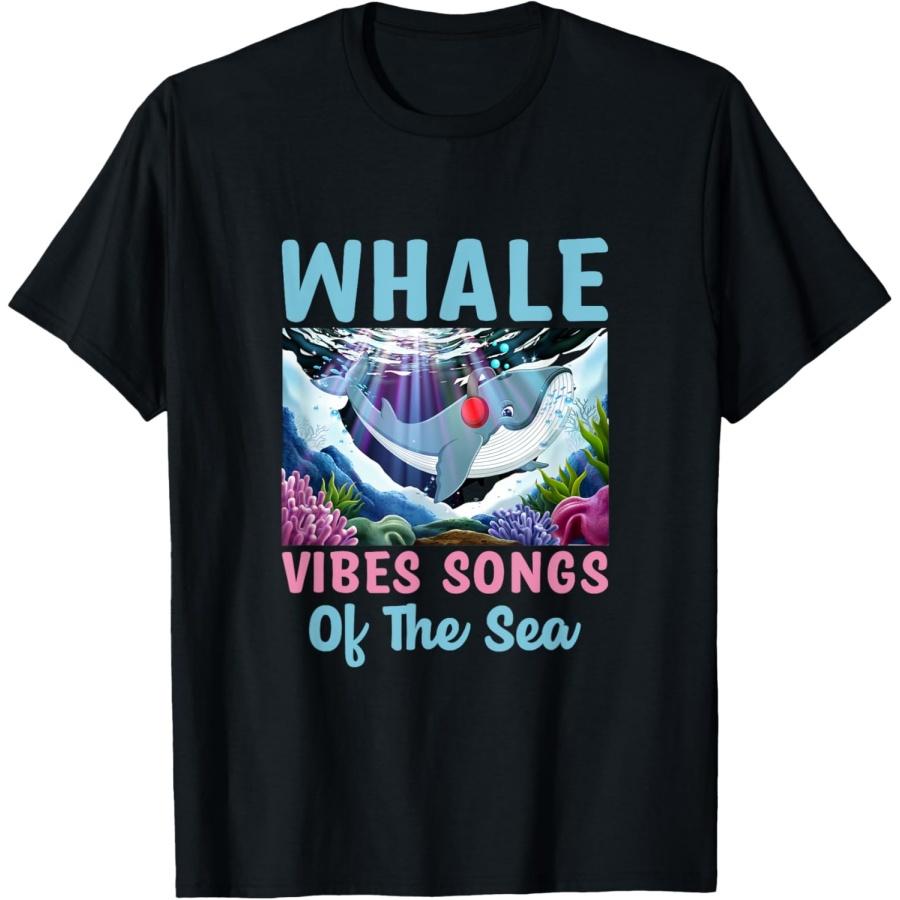 Whale Vibes Songs Of The Sea Whales T-Shirt XXXXXL чёрный
