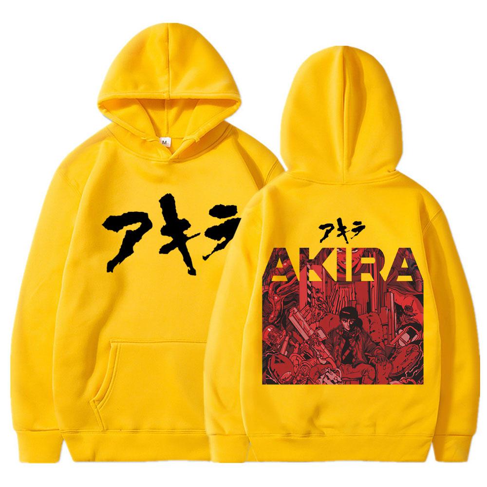 Japanese Anime Akira Science Fiction Movie Hoodie Shotaro Kaneda Fashion Vintage Manga Sweatshirt Loose Men's