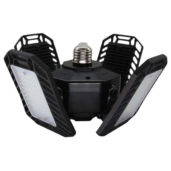 LED-Garagen-Deckenleuchte, faltbar, verformbar, 60 W, superhell, wasserdicht, energiesparend, für Lager, Parkplatz, Keller