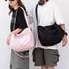 Canvas Crossbody Tote Bags Solid Color Luggage Bag Underarm Bag Sports Shoulder Bag  Women