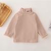 Winter Children's Bottoming Shirts Baby Boys Fleece Thickened T-shirts Kids Clothes Toddler Girls Turtleneck Pullovers Sweater