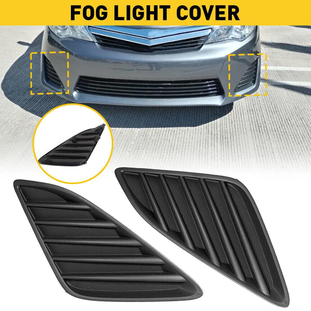 2x Front Bumper Fog Lamp Cover Frame Trim CapFor Toyota Camry 2012-2014 LH+RH