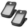 2 Pcs Clip On Solar Motion Lights 60 LEDs Clip On Solar Fence Lights IP65 Weather Proof USB Rechargeable for Garden