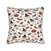 Pillow Case Halloween Pumpkin Striped Geometric Seamless Pattern Comfy  Pillow Cover For Sofa Car Home Decor Funny Pillowcases