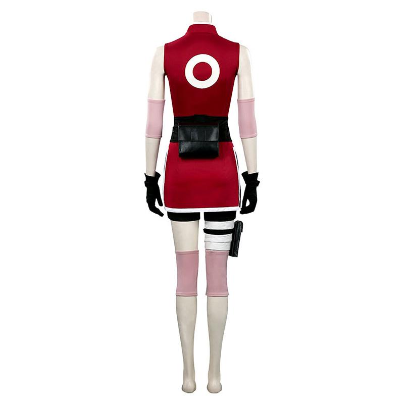 Costum Cosplay Anime Haruno Sakura Tinuta Femei Costume de Carnaval de Halloween