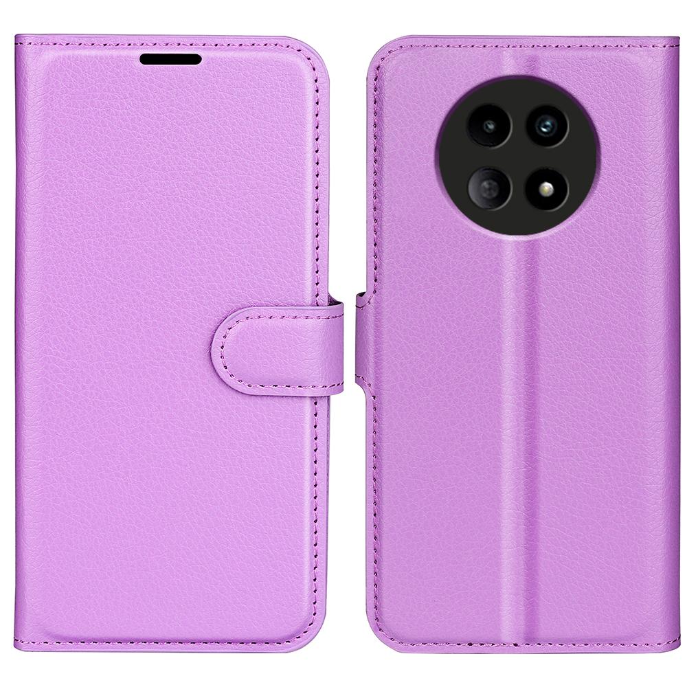 For Realme 12 5G Case Litchi Texture Wallet Cell Phone Cover with Magnetic Clasp