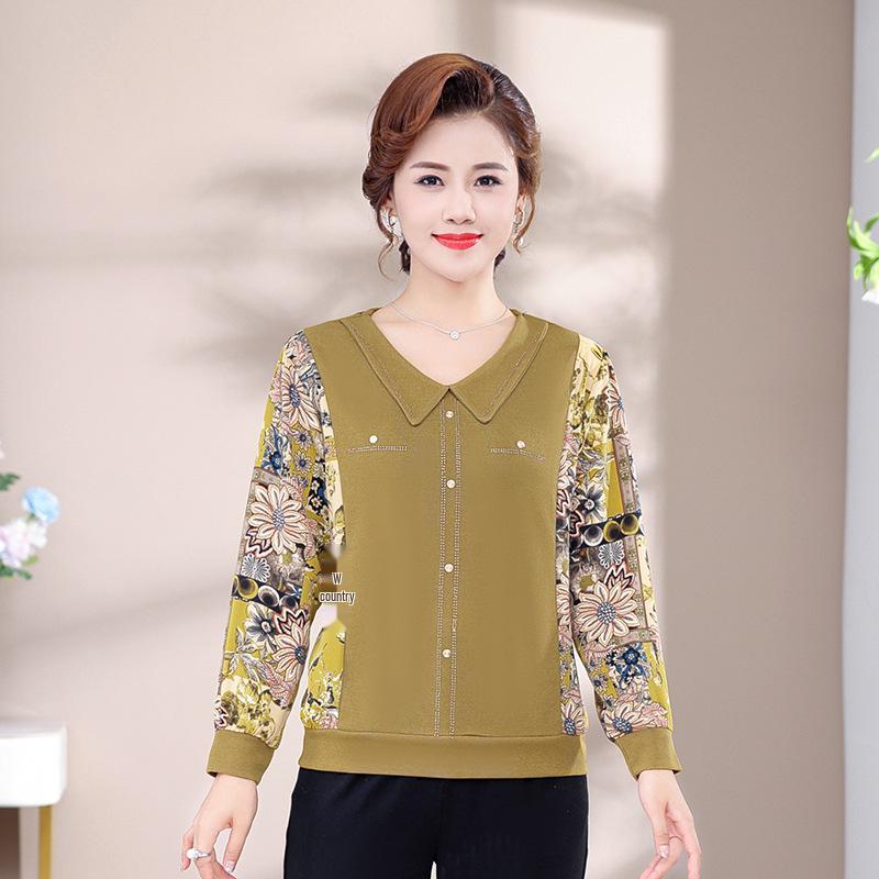 

2026 New Style Plus Size Ice Silk Short-Sleeve T-shirt for Middle-Aged Women - Summer Fashion 5XL