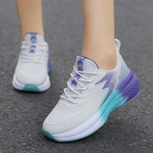 

Новые летние кроссовки для бега универсальные повседневные дорожные кроссовки женские дышащие легкие с отскоком мягкая подошва износостойкие нескользящие студенческие женские 35