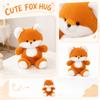 Plush Stuffed Animal Soft Toy Sitting Fox Plush Doll with Embroidered Features and Fluffy Body for Kids and Collectors