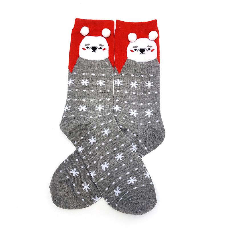 Women Socks Casual Winter Christmas Socks Thickened David's Deer Socks Cotton Cartoon Warm Lady Christmas Socks Gift Elk Socks