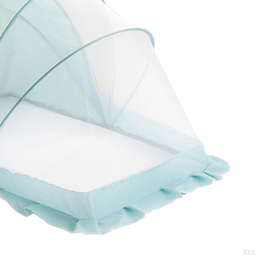 Crib Net Cover Multifunctional Washable Easy to Assemble Portable for Kids Newborn Sleeping Bed Nets