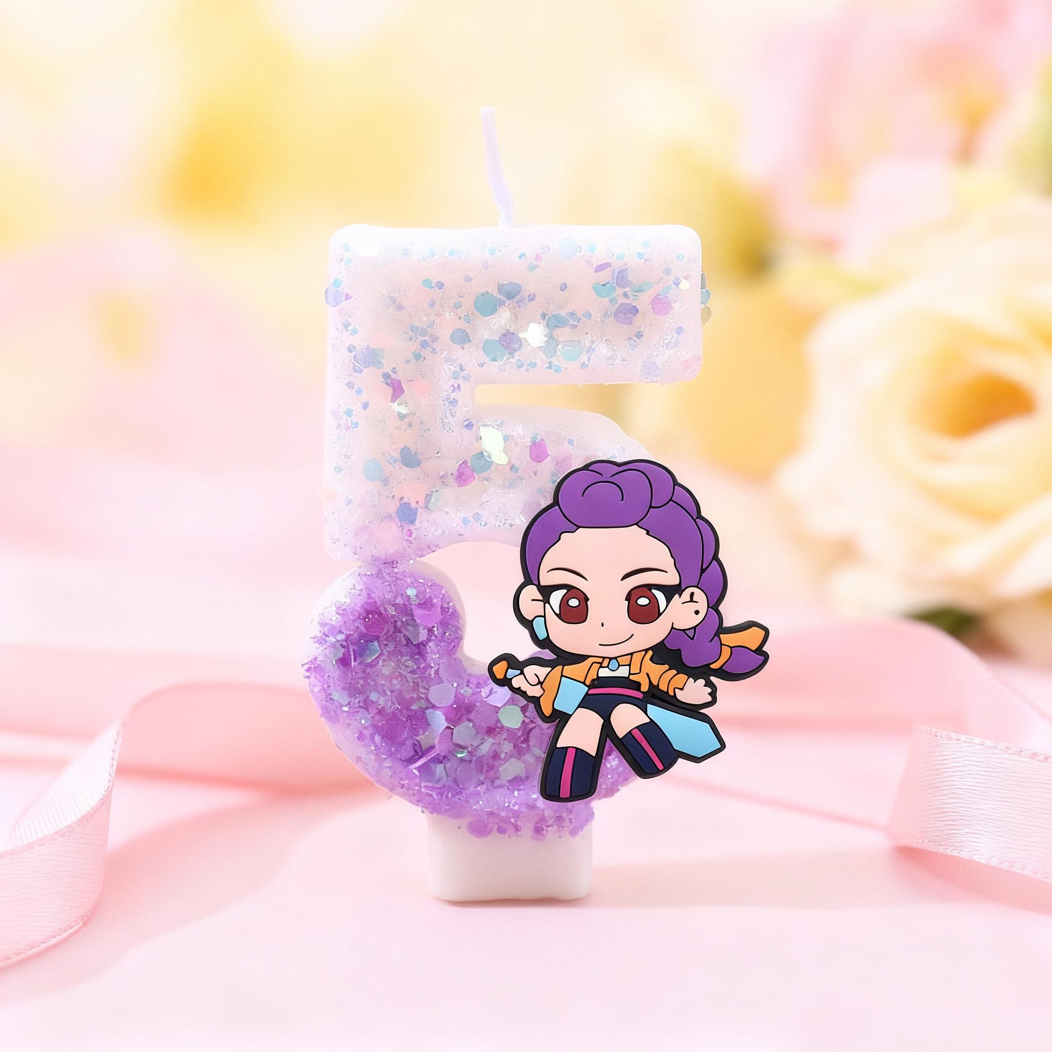

Cartoon Anime Peripheral Party Birthday Candle 123456789 Digital Festival Cake Party Digital Candle