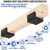U Boat Floor Floaters(10Pcs), Rubber Joist Isolators Sound Isolation Clip Decoupler For Subfloor Sound Dampening