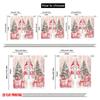 2pcs,2D Plane Printing Curtains Digital Printed Cute Snowman Christmas Gifts_g Versatile 100% Polyester (without Rod)