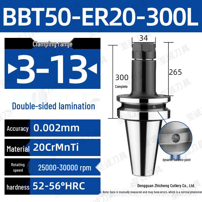 CNC-Hochgeschwindigkeits-Doppelseitiger BBT30/40/50-ER20/25/32 Werkzeughalter mit Dynamischer Auswuchtung