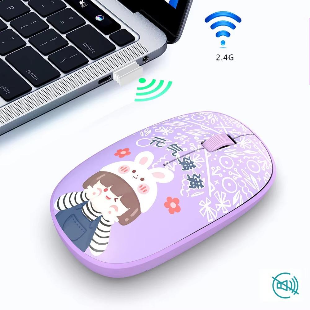 Silent Bluetooth Mice Bluetooth 5.0 Computer Mouse High-quality Wireless Mouse  School