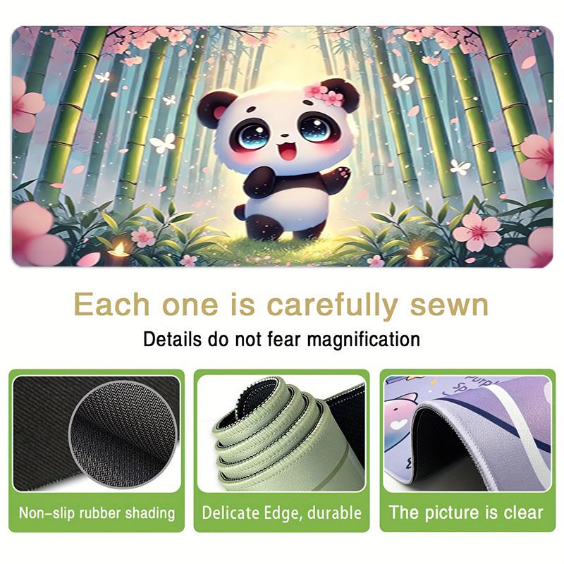 1pc Cute Panda Forest Spring Computer Pad  Mouse Pads for Desk,Gamers and Office Use 020259