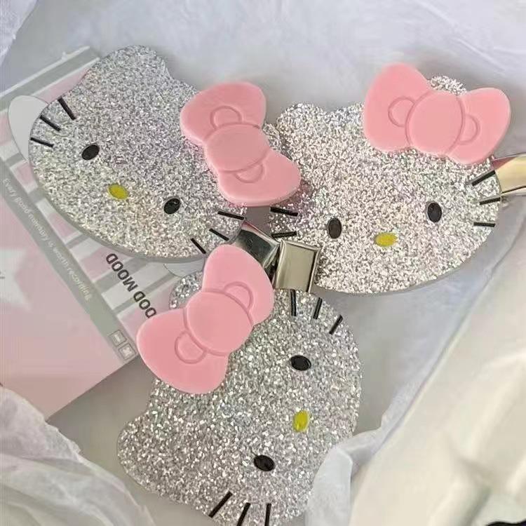 Y2K Hello Kitty High-Value Bow Hair Clip: Sweet and Spicy Girl's Forehead and Side Bang Accessory
