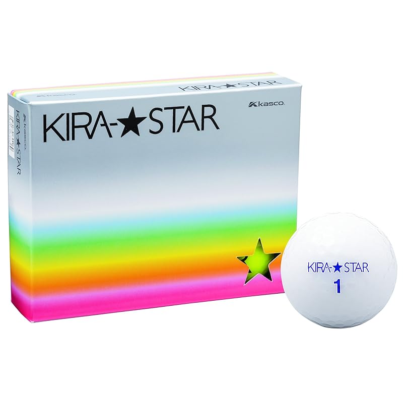 

Kasco golf ball KIRA STAR2 white 1 dozen (12 pieces)