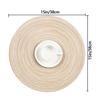 4pcs Braided Cotton Round Placemats, Reusable Table Mats for Home Dining Table, Wedding and Holiday Decoration YMY