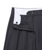 Michikoleondeonkosino Relaxed Double-Pleat Wide Slacks Charcoal