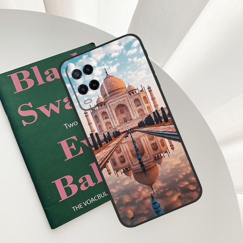 Taj Mahal India Mausoleum Case For Oppo A52 A72 A76 A96 A54 A74 A94 A54S A57S A58 A78 A98 A57 A77 A15 A16 A17 Cover