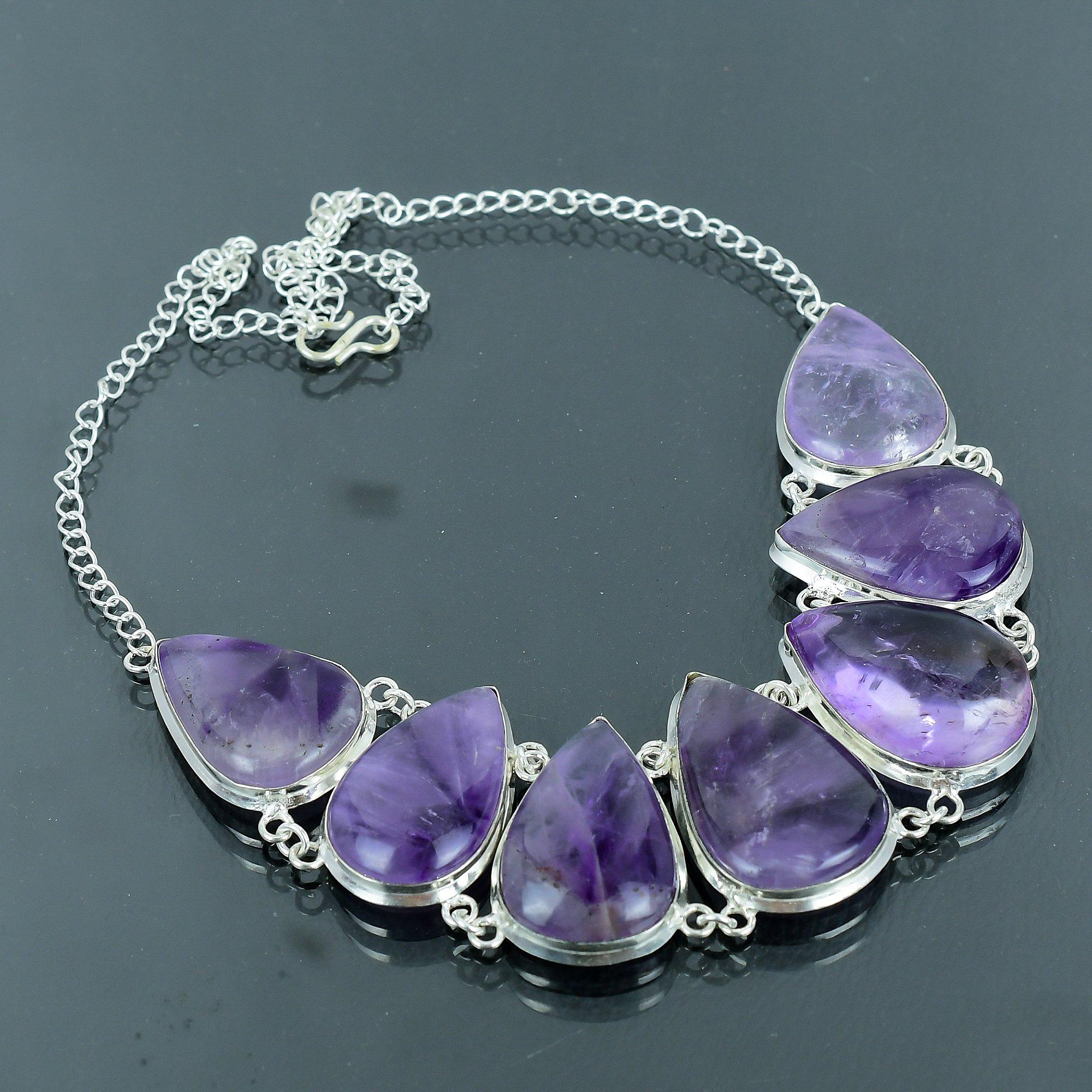 

Ожерелье-подвеска из стерлингового серебра 925 пробы с аметистом, 18 дюймов