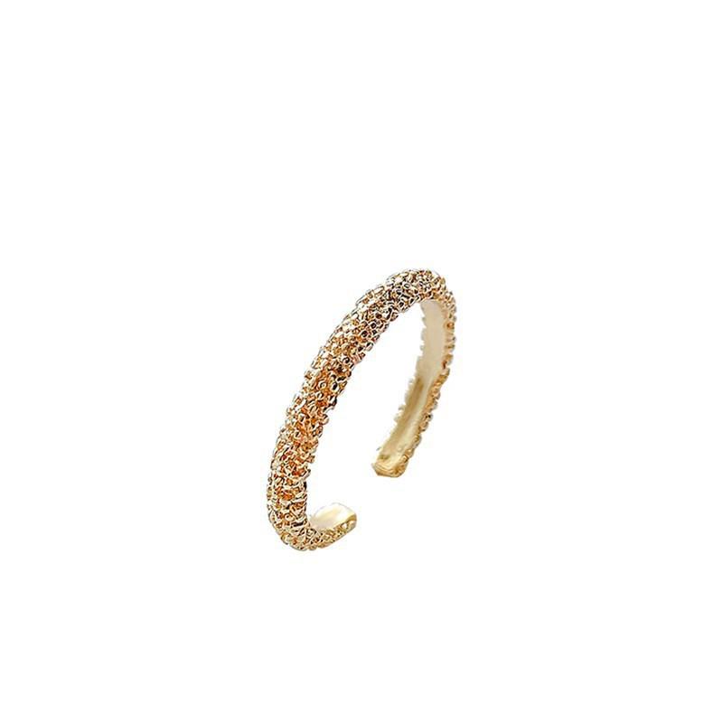 Temperament Niche Design, Simple and Cool Style Ring, Women's Fashion Personality, Japanese and Korean Gold Ring
