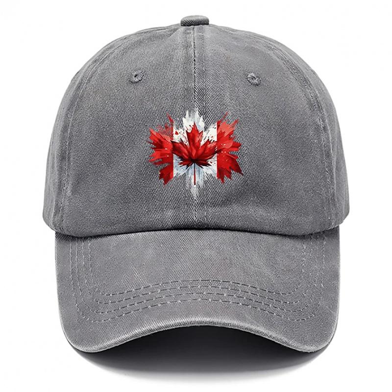 Canada Maple Leaf Style Baseball Cap Fashion Hats for Men Outdoor Casual Baseball Cap for Women Baseball Caps Breathable Cap