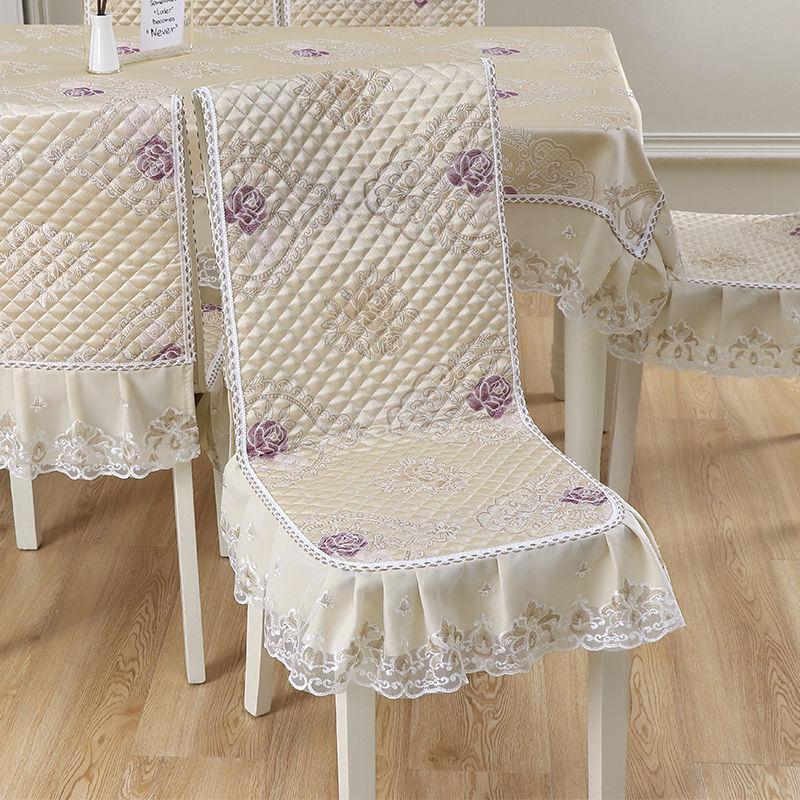 Jacquard Dining Chair Cover Home Seat Covers Slipcovers Hotel Banquet Dining Chair Case Home Decoration Dust Protective Cover