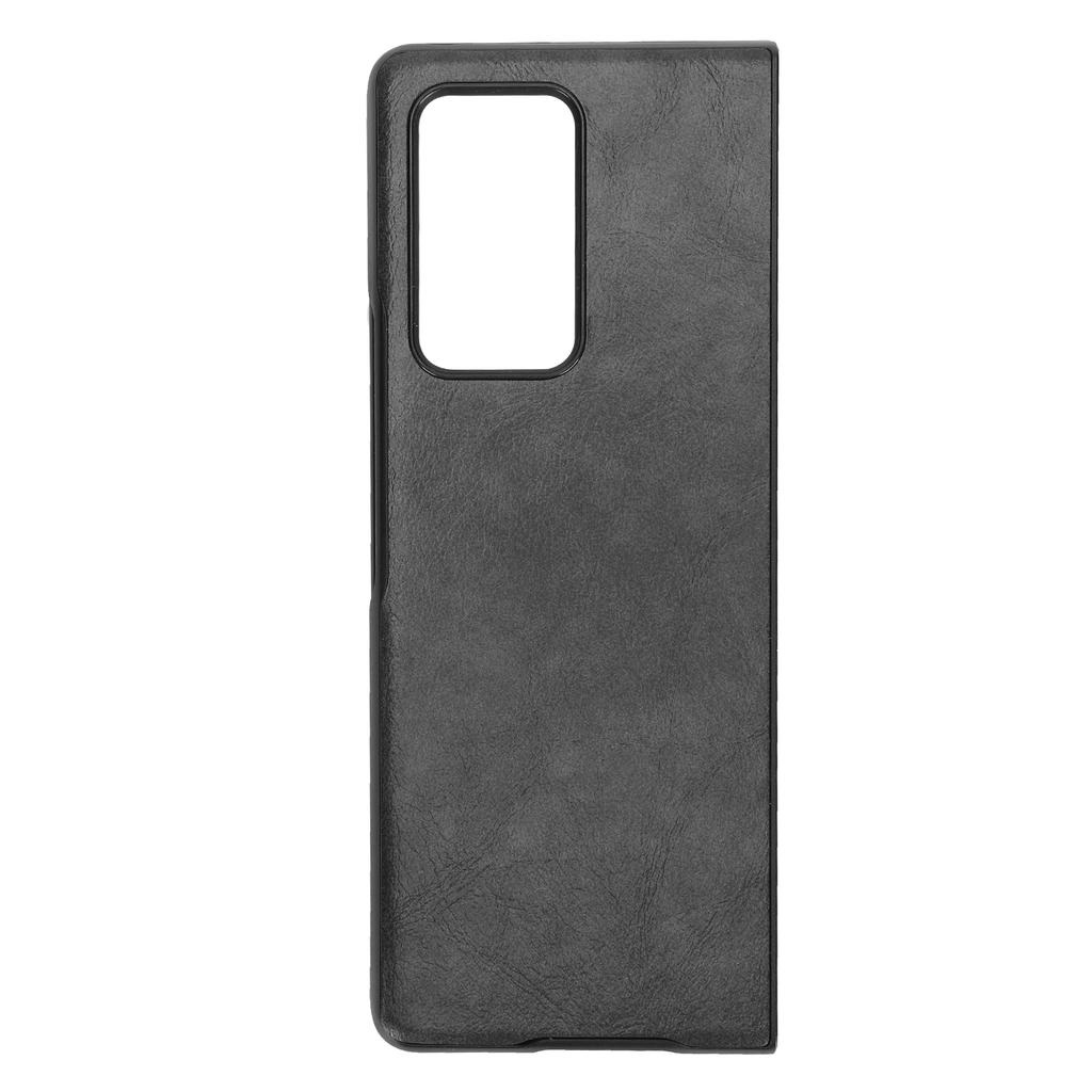 Mobile Phone Leather Case Cover for Samsung Galaxy Z Fold 2 Protective Cover AntiFall Case(Black )