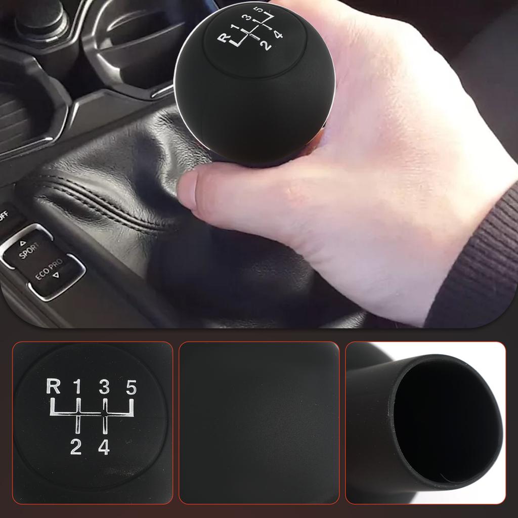 For VW Golf Bora Jetta Passat Silicone 5 Gear Head Protector Case Shift Gear Knob Cover Stick Lever Shell Skin Black