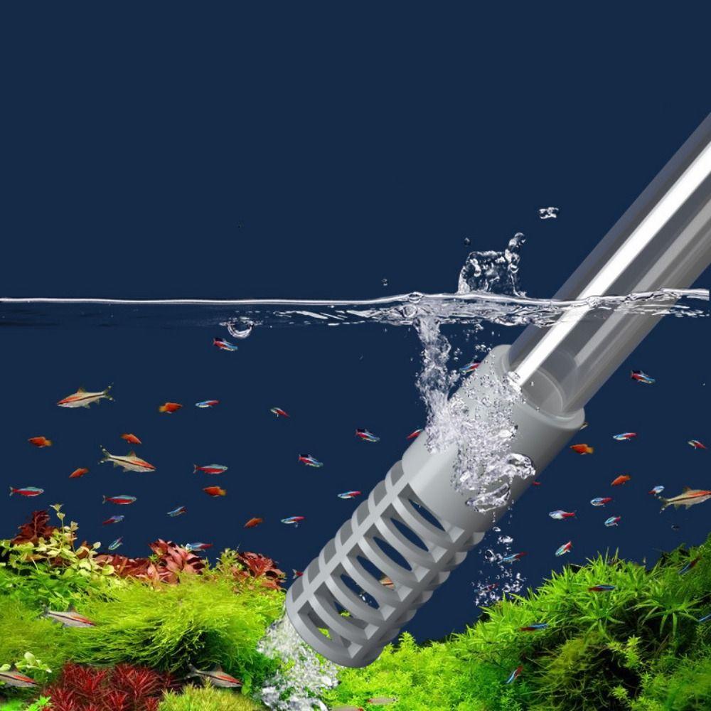 Removable Fish Tank Gravel Filter 1.9M Fish Tank Water Changer Siphon Water Pump Cleaner  Fish Tank
