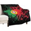 Portugal Souvenir Landmark, Portugal Flag Travel Throw Blanket Large Blanket Wednesday Soft Big Blanket Designer Blankets