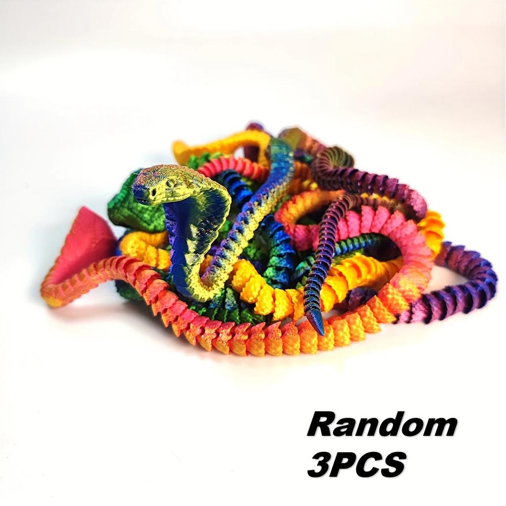 3D Printed King Cobra Statue Car Ornaments, Suitable As Car Dashboard Ornaments, Gifts, Home & Office Desktop Decoration