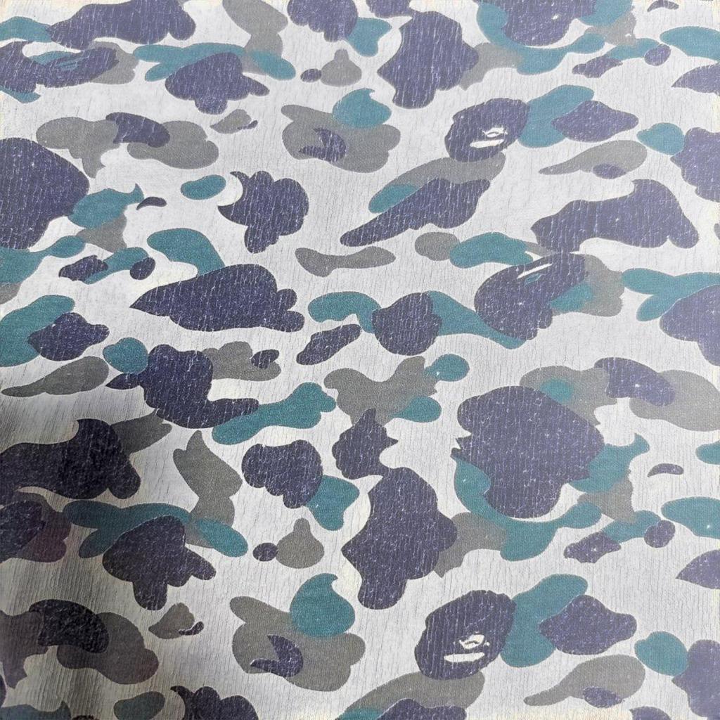 [USED] A Bathing Ape Camouflage Design T-Shirt White