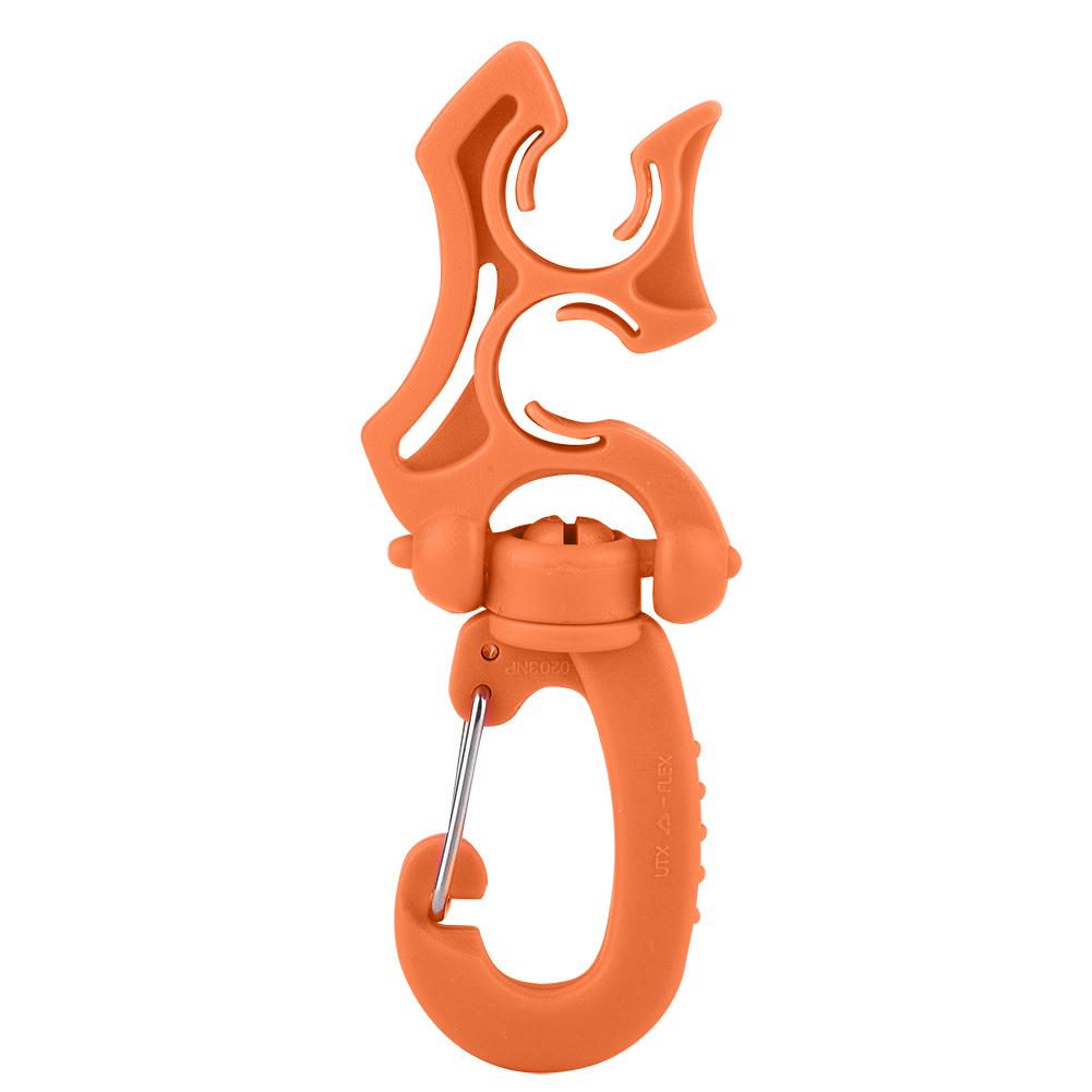 Duik Dubbele BCD Slanghouder Clip Regulator Bevestigingsgesp Haak voor Snorkelen (Zwart)