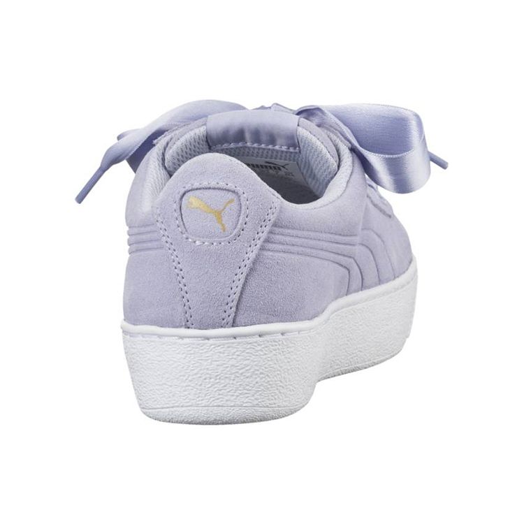 Puma Vikky Platform Ribbon Icelandic Blue Women Sneakers Purple 364979-03