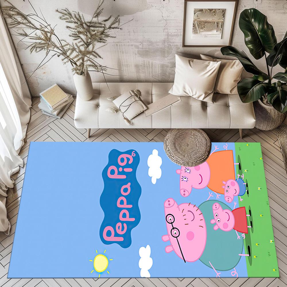 Peppa Pig Fairy Tale Square rugs are a great choice for living rooms, bedrooms, home décor, and as gifts.