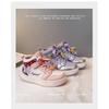 New autumn and winter girls' shoes, thick-soled sneakers for school, girls' cotton sneakers, fashionable casual shoes, trendy
