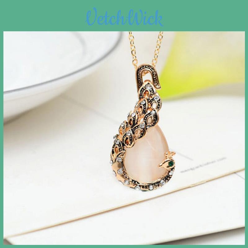 Set di Gioielli da Donna in Cristallo Stile Pavone di Lusso con Collana e Orecchini per Occasioni Eleganti