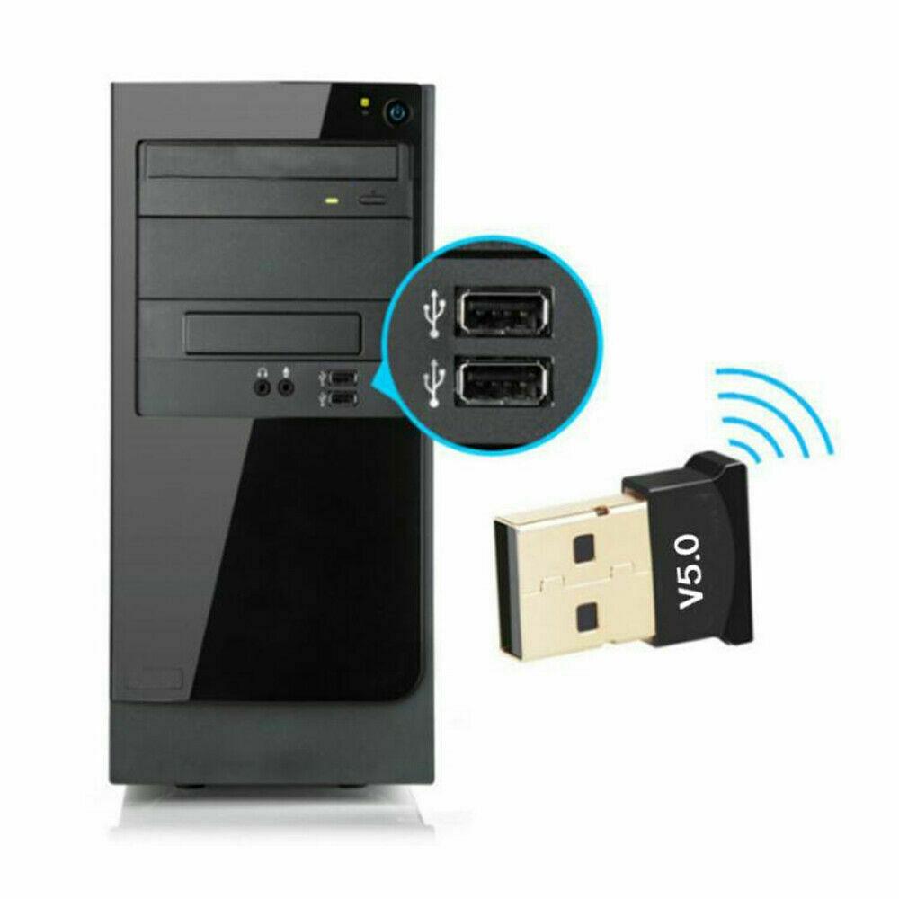 ABNR USB Bluetooth 5.0 Adapter Wireless Dongle Stereo Receiver Audio Sender For PC Computer Laptop Earphone TV Transmitter