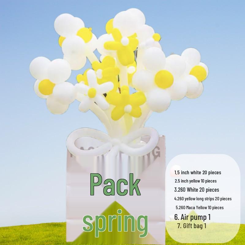 DIY Lily & Sunflower Balloon Kit: Wind Chime & Daisy Weaving