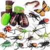 4D Insect Model Toy Set: Ladybug, Stag Beetle, Centipede, Ant, Fly, Mantis