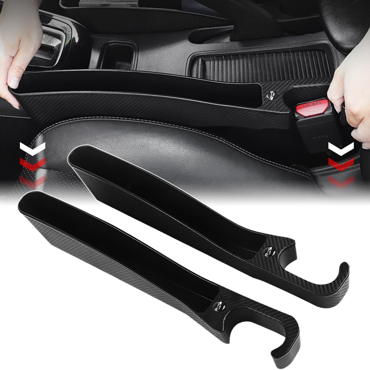 

AnT Gap Cushion for Large Capacity Seat Side Storage Box with Smartphone Storage and Charging Gap Filling Cushion for Prevents Small Items from