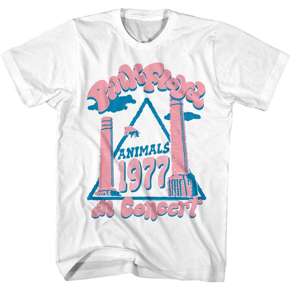 Pink Floyd Animals Concert 77 Men's T Shirt Floating Pig Rock Band Tour